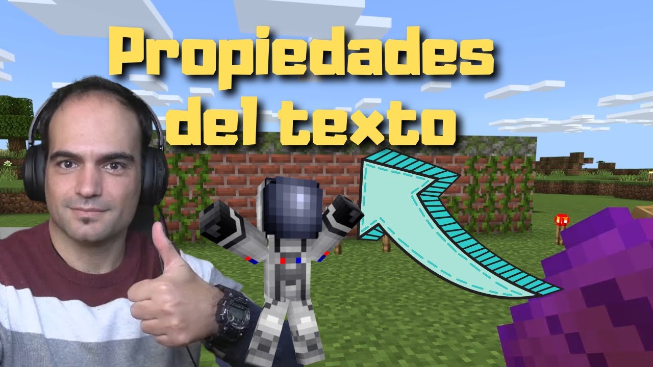 ¡Las propiedades del texto 📚explicadas en 👩‍🚀Minecraft!