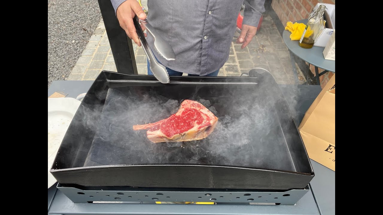 Cuisson côte de bœuf à la plancha (Maison Evrard Lille)