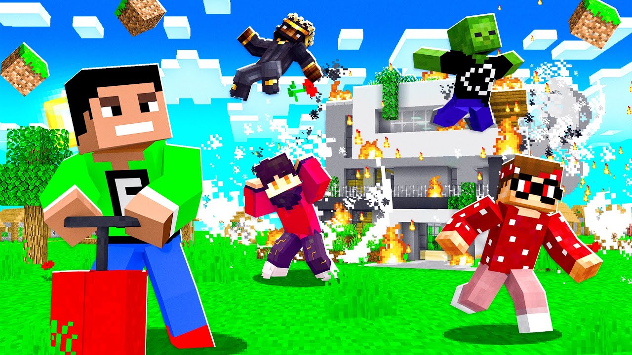 Minecraft PE : I BLEW UP THE REALMS SMP! (Prank)