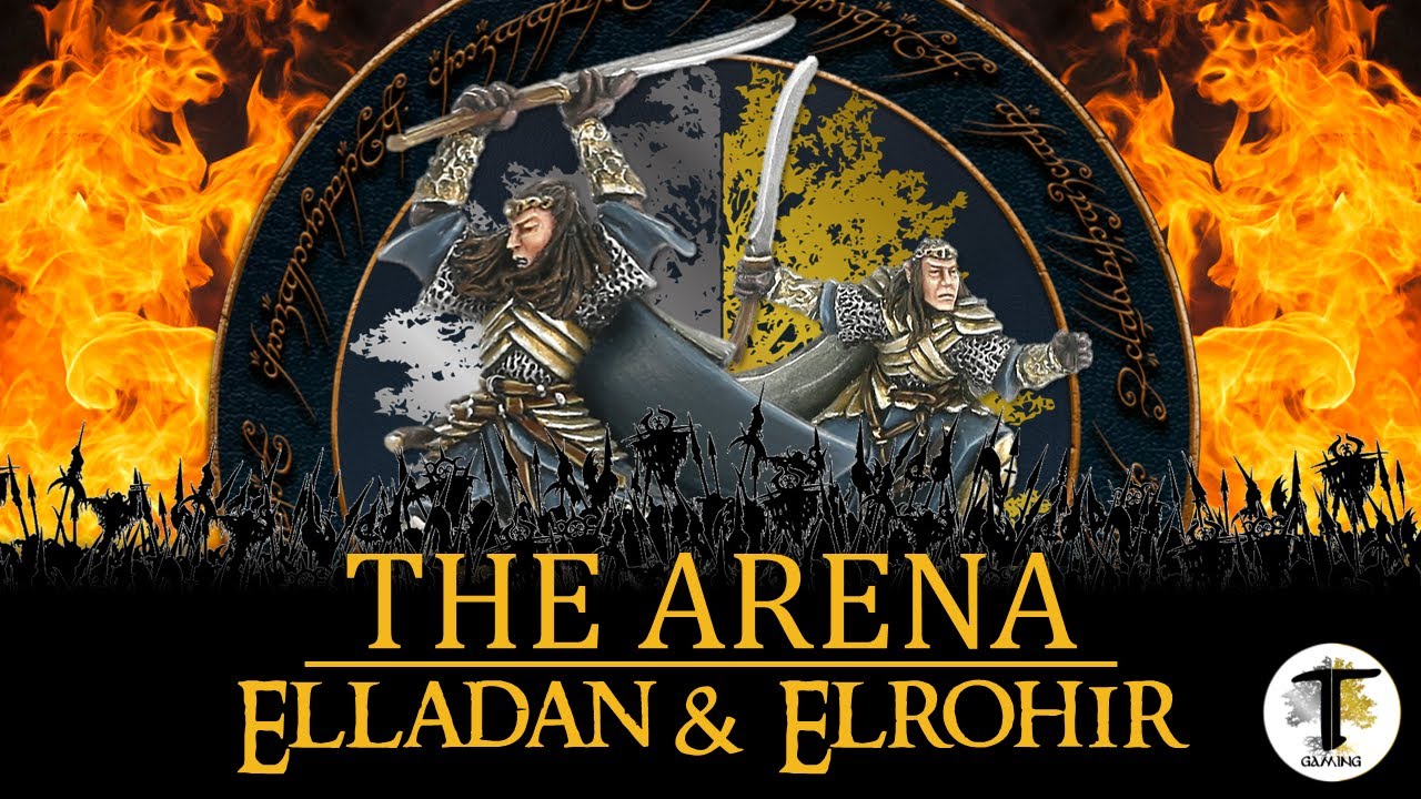 Арена возвращается! | 2 против 100 | Элладан и Элрохир против орды врагов! | MESBG Warhammer