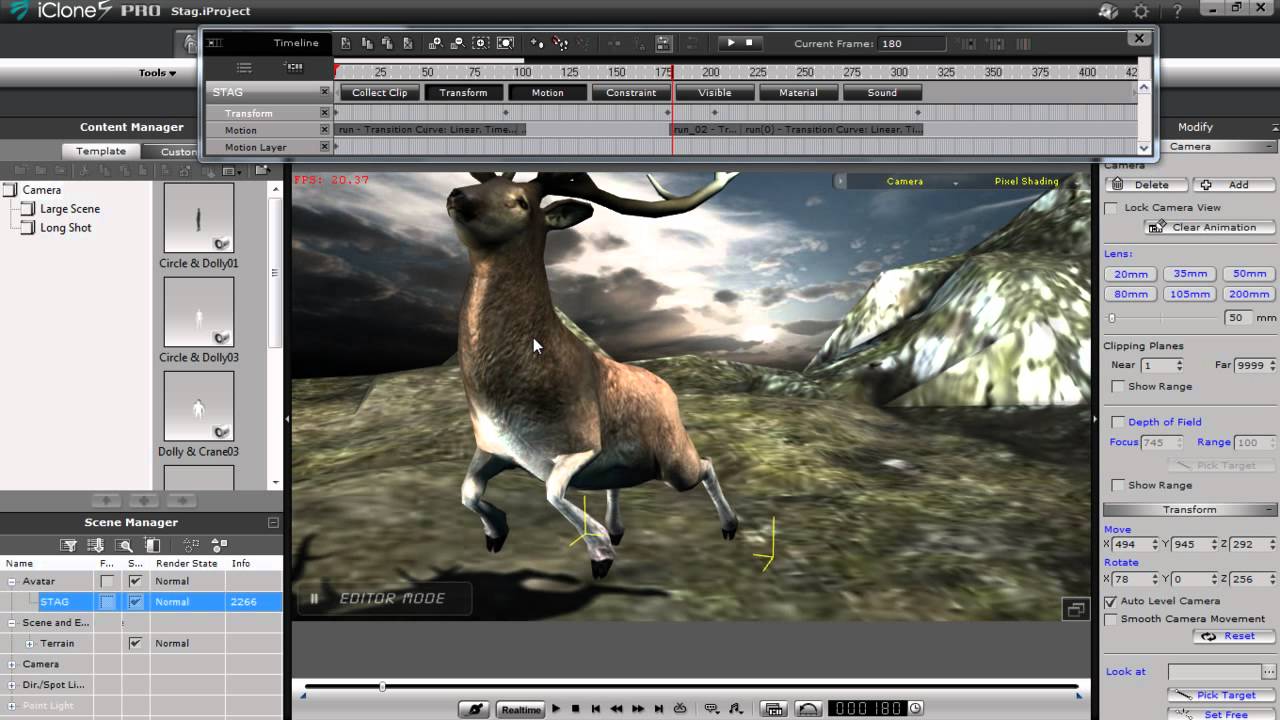 iClone 5 Tutorial - Enhancing and Modifying Motion Clips