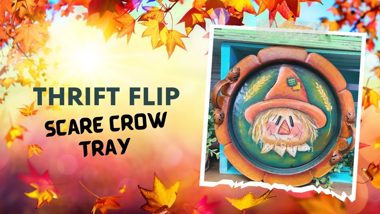 Thrifted Scarecrow Tray Revamp
