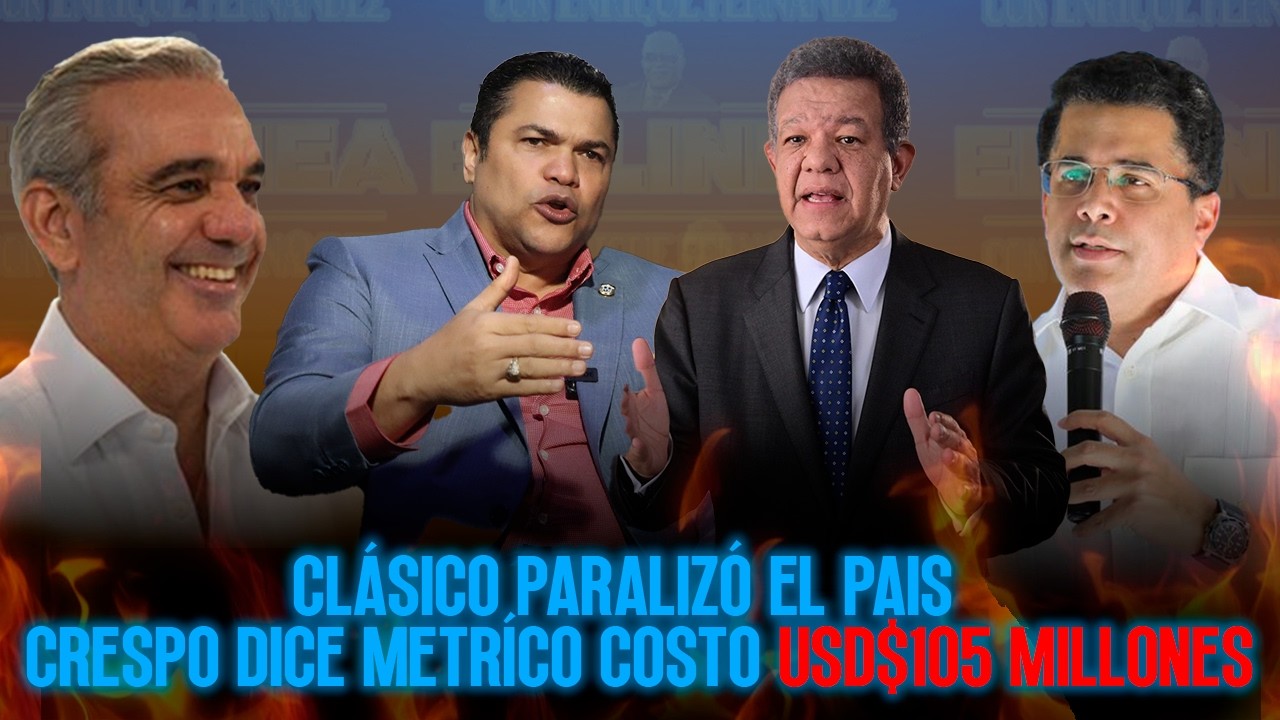 CLASICO PARALIZO EL PAIS - CRESPO DICE METRÍCO COSTO USD$105 MILLONES