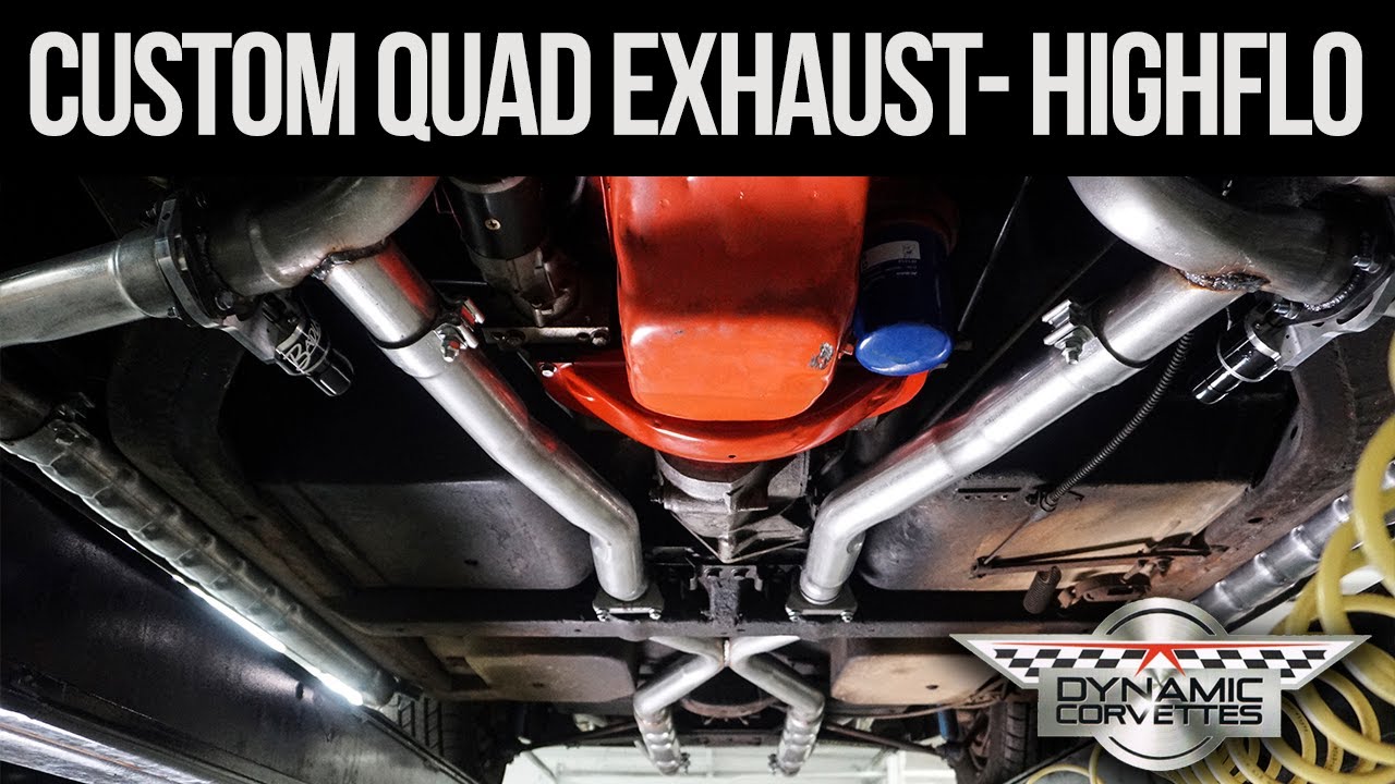 Our Quad Exhaust System! For Sale Now! 1963 Split Window Custom Quad Exhaust System w/Remote Switch