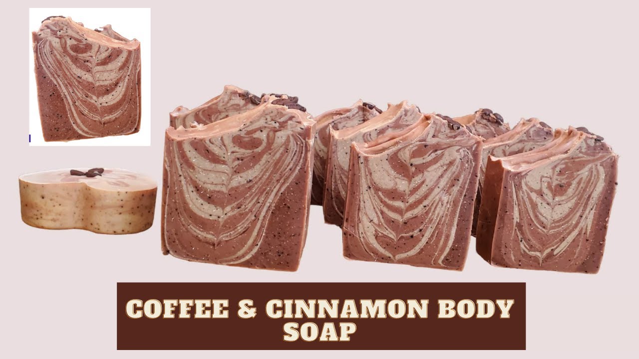 Coffee Soap Making Cold Process/Cinnamon And Coffee Soap making/Brewed Coffee Handmade Soap Making
