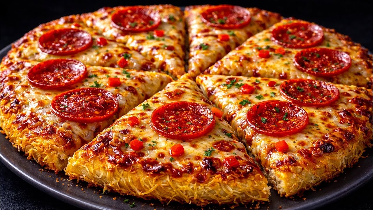 Unglaublich leckeres Abendessen in 15 Minuten!  Göttliche Kartoffelpizza!