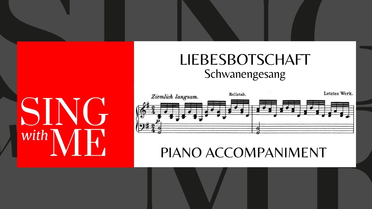 Liebesbotschaft - Accompaniment G major - Schwanengesang - Schubert
