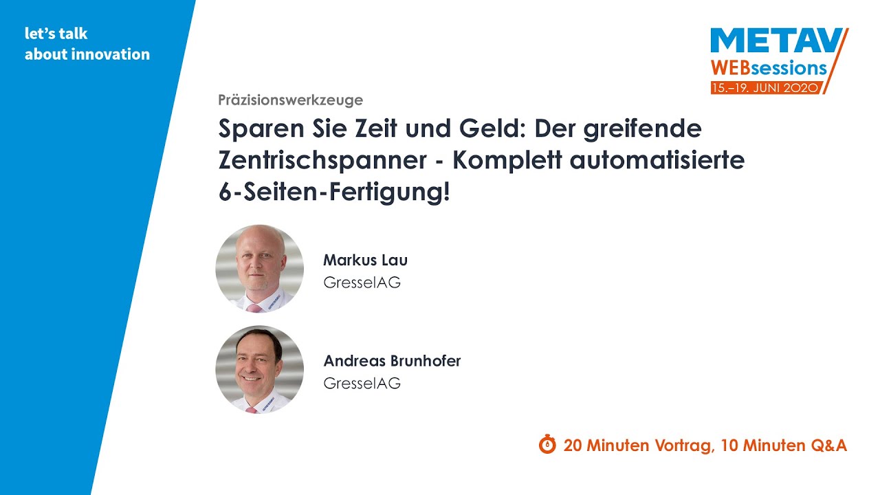 METAV Web-Sessions | GresselAG