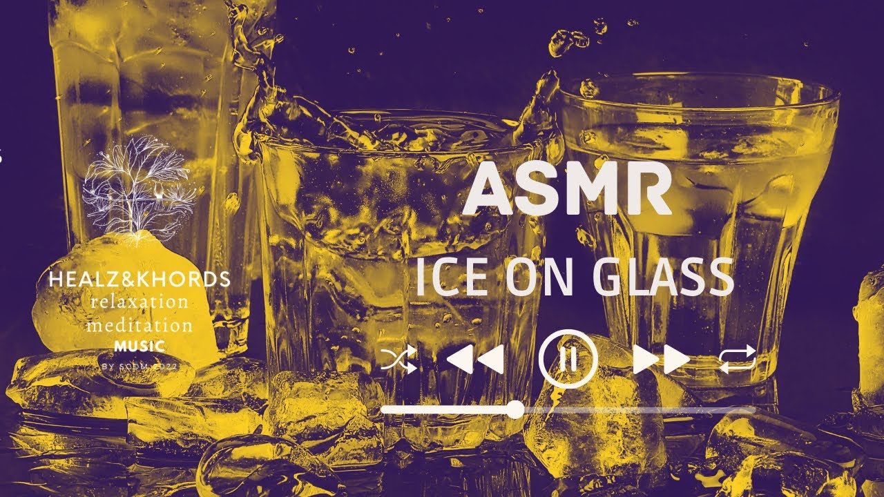 Relaxing Floating Ice On Glass  | ASMR Relaxing