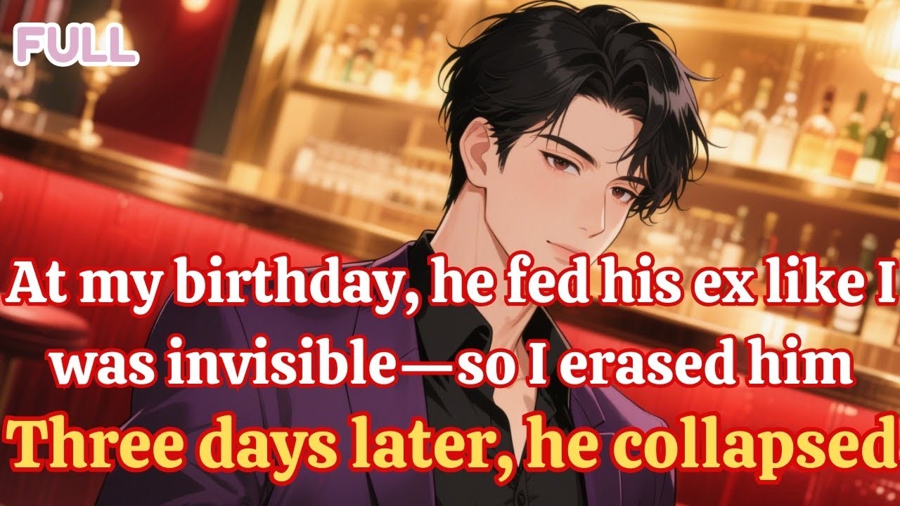 At my birthday, he fed his ex like I was invisible—so I erased him  Three days later, he collapsed