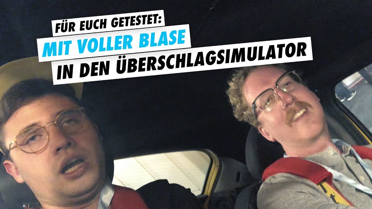 Mag Erfurt: Uke Bosse und Marius im &Uuml;berschlagsimulator mit vollen Blasen