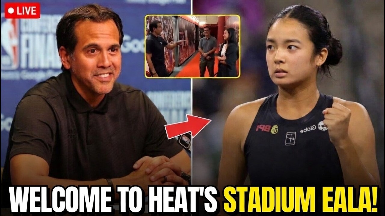 Miami Heat HC Eric Spoelstra STUNS WTA World By BRINGING Alex Eala to Miami Heat NBA Game!