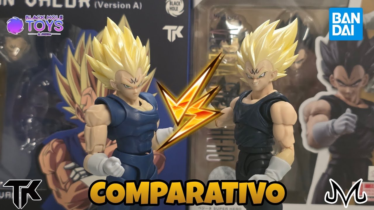 Review Comparativo Majin Vegeta (Black Hole VS Bandai+Kit)
