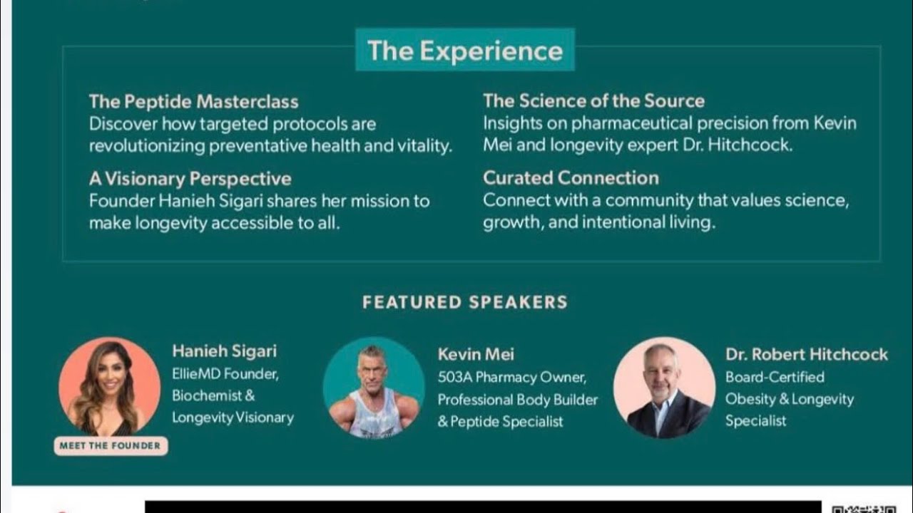 Longevity Night| Peptides, Optimization & Future of Proactive health   