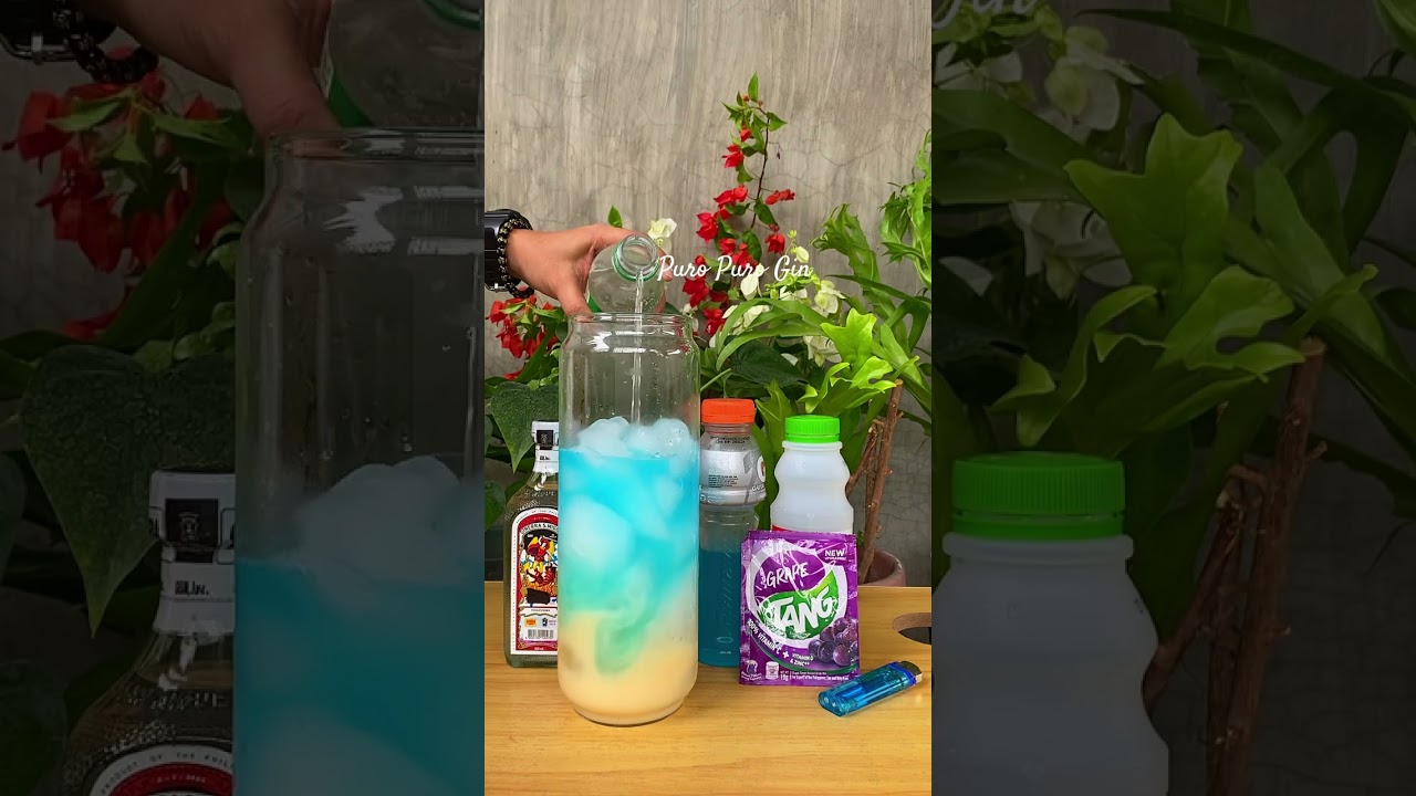 Gin Galaxy Mix. Easy tutorial/Pinoy style cocktail Mix