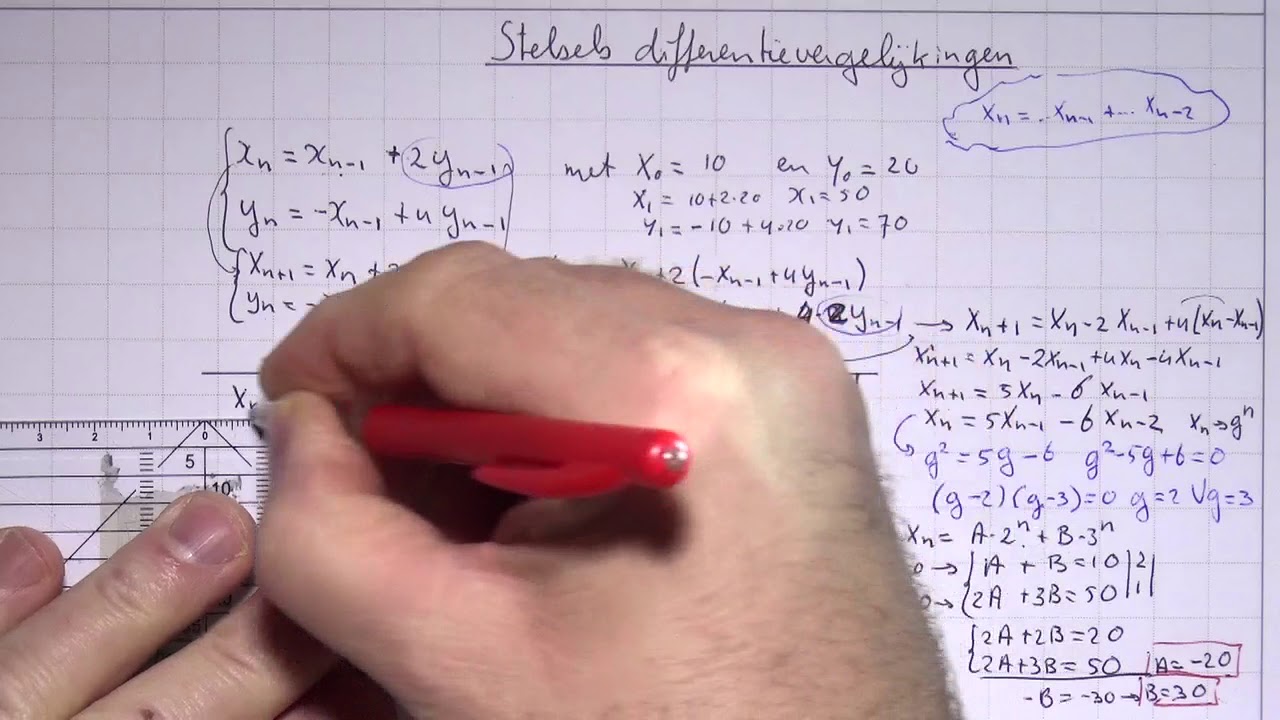 vwo5wiskundeD_H6_12 Stelsels differentievergelijkingen