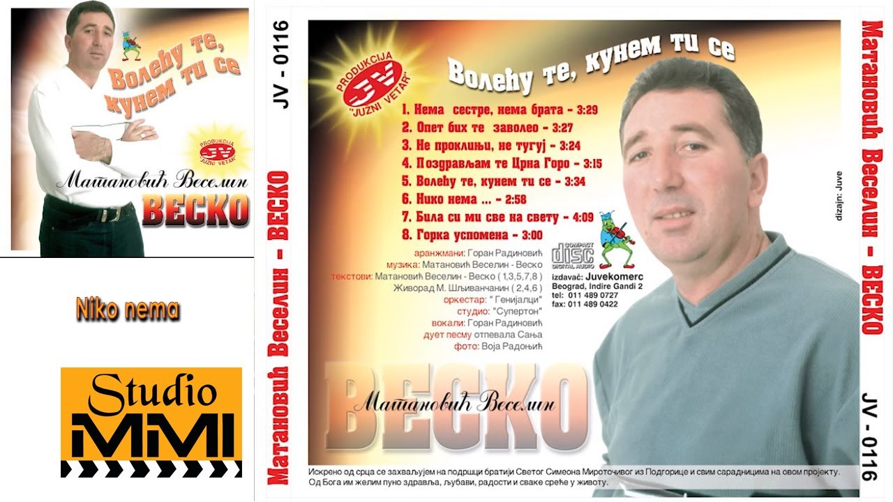 Matanovic Veselin Vesko - Niko nema