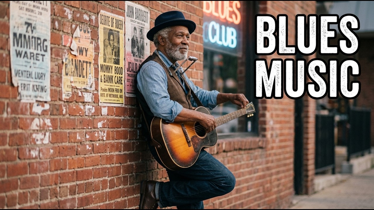 Dreamy Blues Guitar 🌙 Slow & Soulful Melodies
