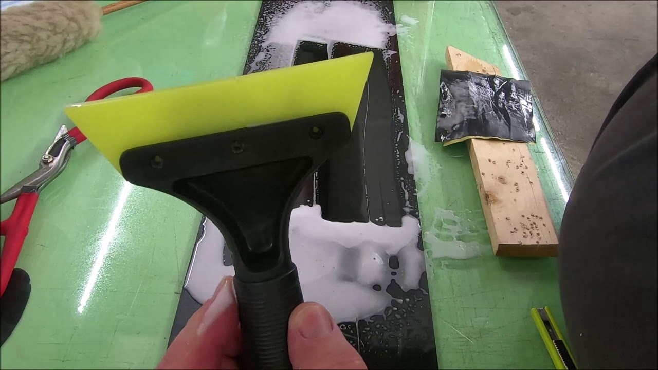 how to repair nicked Tint squeegee blades