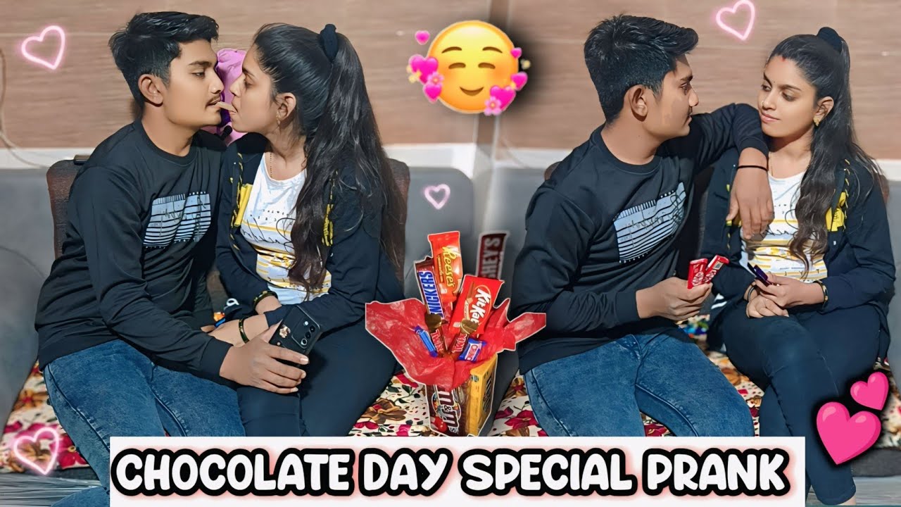 Chocolate Day Special🍫|| Prank On Cute Girlfriend 😜 ( Gone Romantic 🥰 ) #prank #comedy 