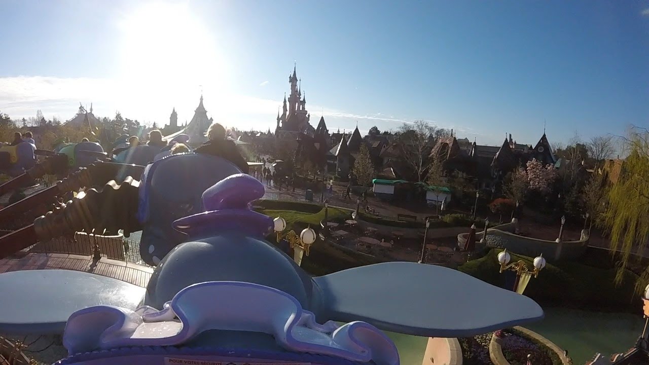 Dumbo the flying elephant at Disneyland Paris