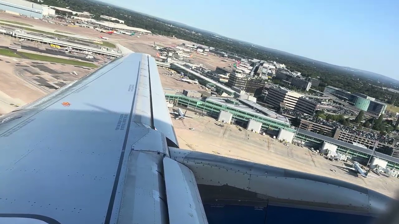 British Airways A320 | Intersection Takeoff from Manchester Airport