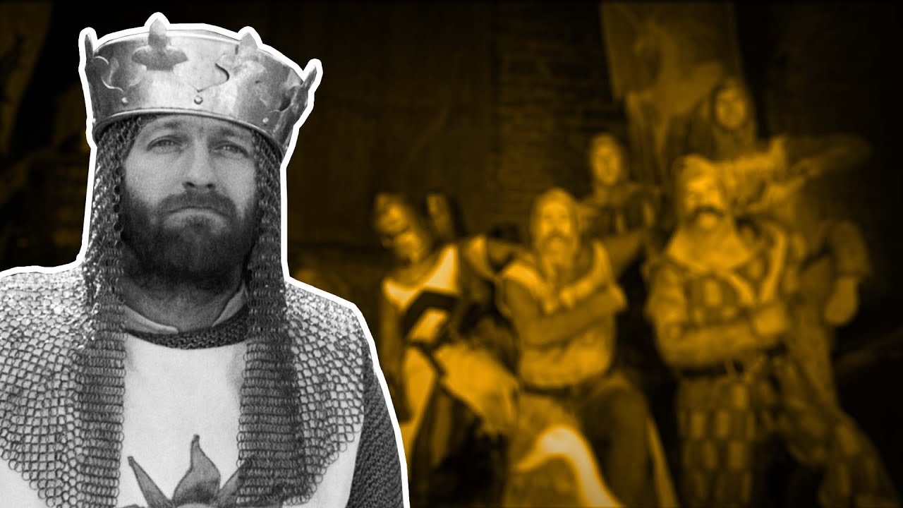 Monty Python's Holy Grail - Knights of the Round Table Scene with L'Amour Toujours