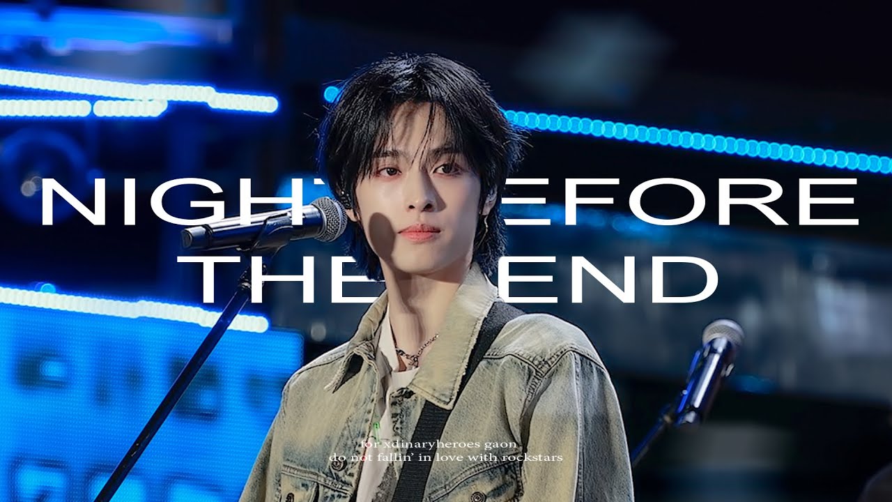 [4K] 241019 Night before the end Xdinary Heroes Gaon focus cam 엑디즈 가온 직캠 드림콘서트 2024