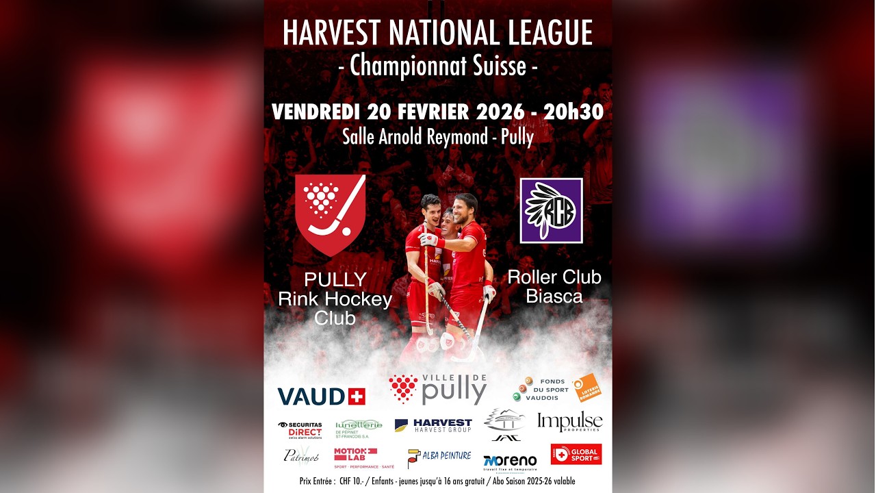 Pully RHC - RC Biasca // Haverst National League // 20.02.2026 // Pully Arnold-Reymond