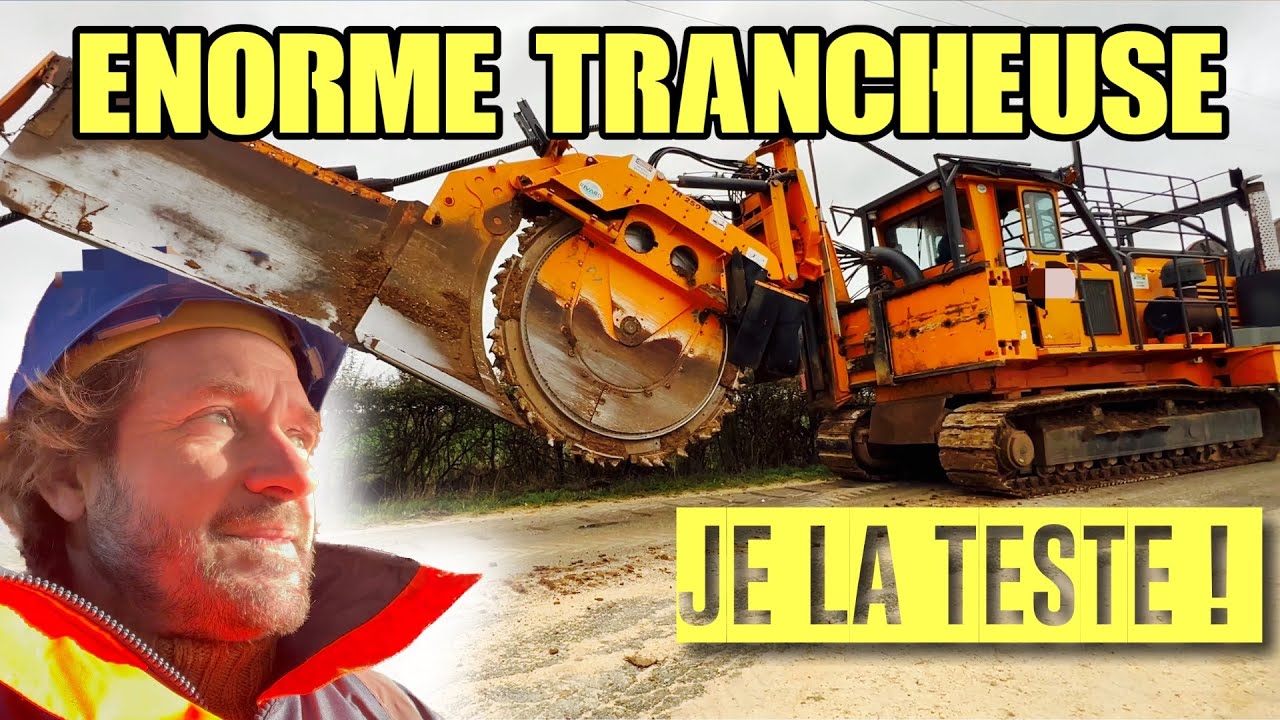 ENORME TRANCHEUSE QUE JE TESTE EN RESEAU