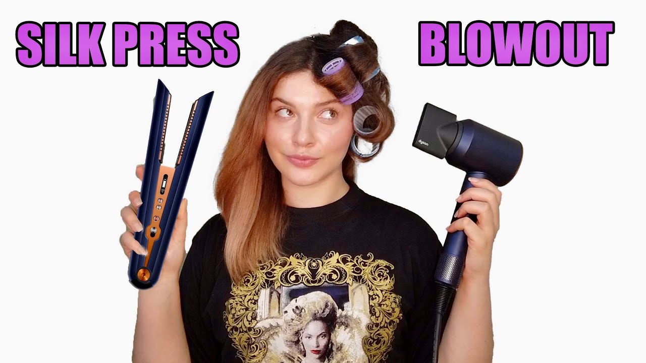 HOW TO BLOW OUT VS SILK PRESS CURLY HAIR (which one is best for your hair type?)