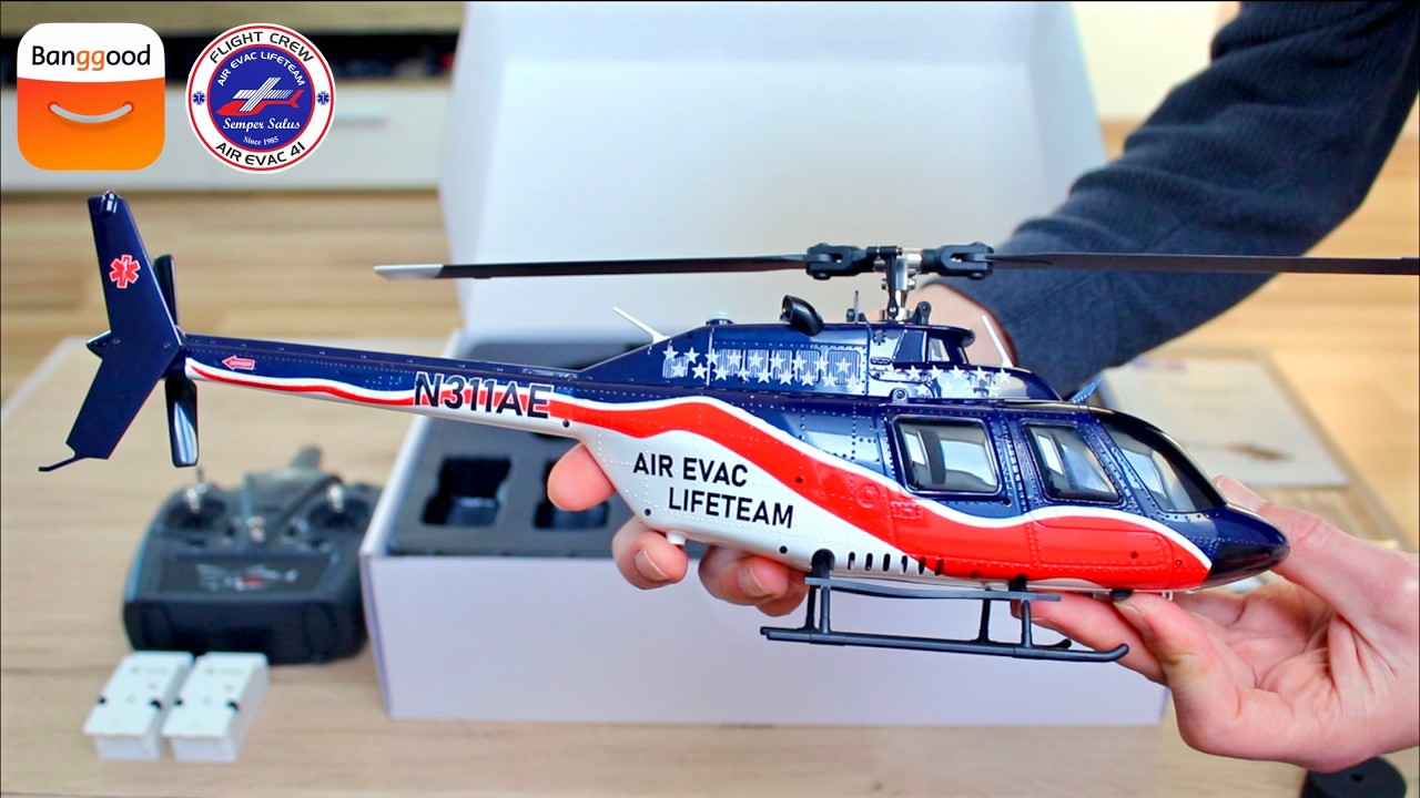 Bell 206 - Air Evac Lifeteam | Unboxing and Maiden Flight