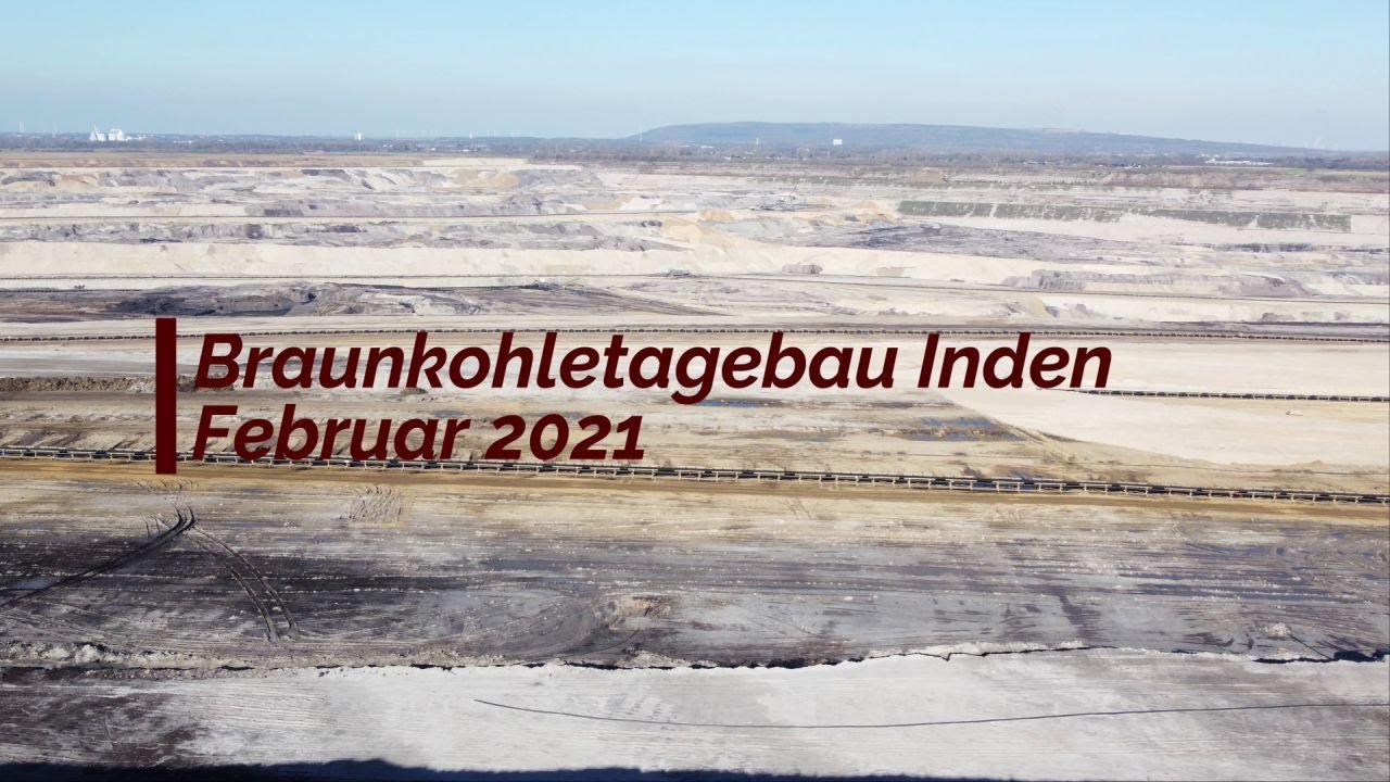 Tagebau Inden im Februar 2021