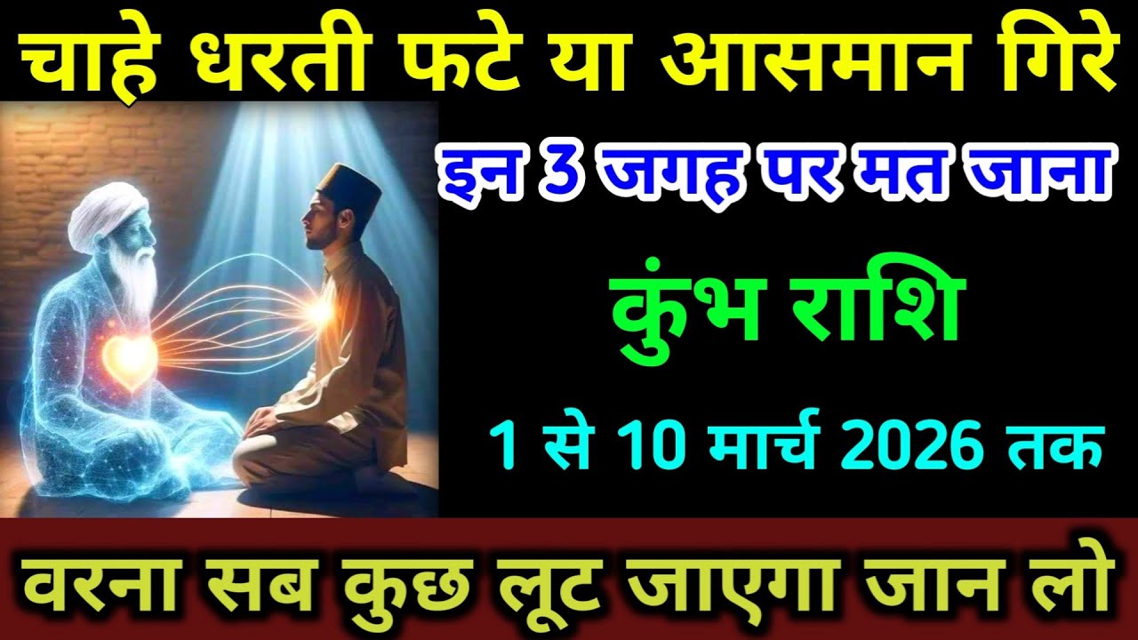 कुम्भ राशि 10 से 20 फरवरी इन 3 जगह पर मत जाना वरना जिंदगी नर्क बन जाएगी सावधान | Kumbh Rashi  