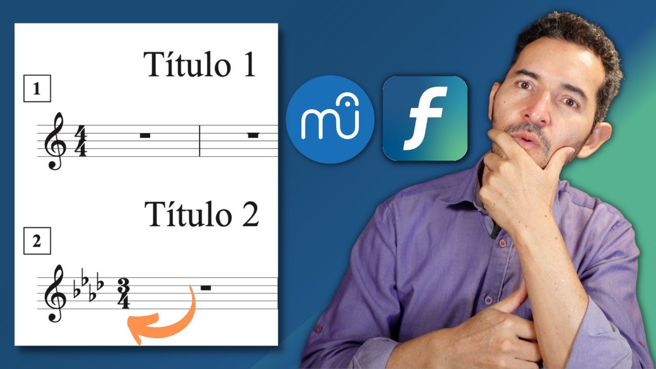 Varias partituras en la misma página | Ejercicios o canciones (MuseScore y Finale)