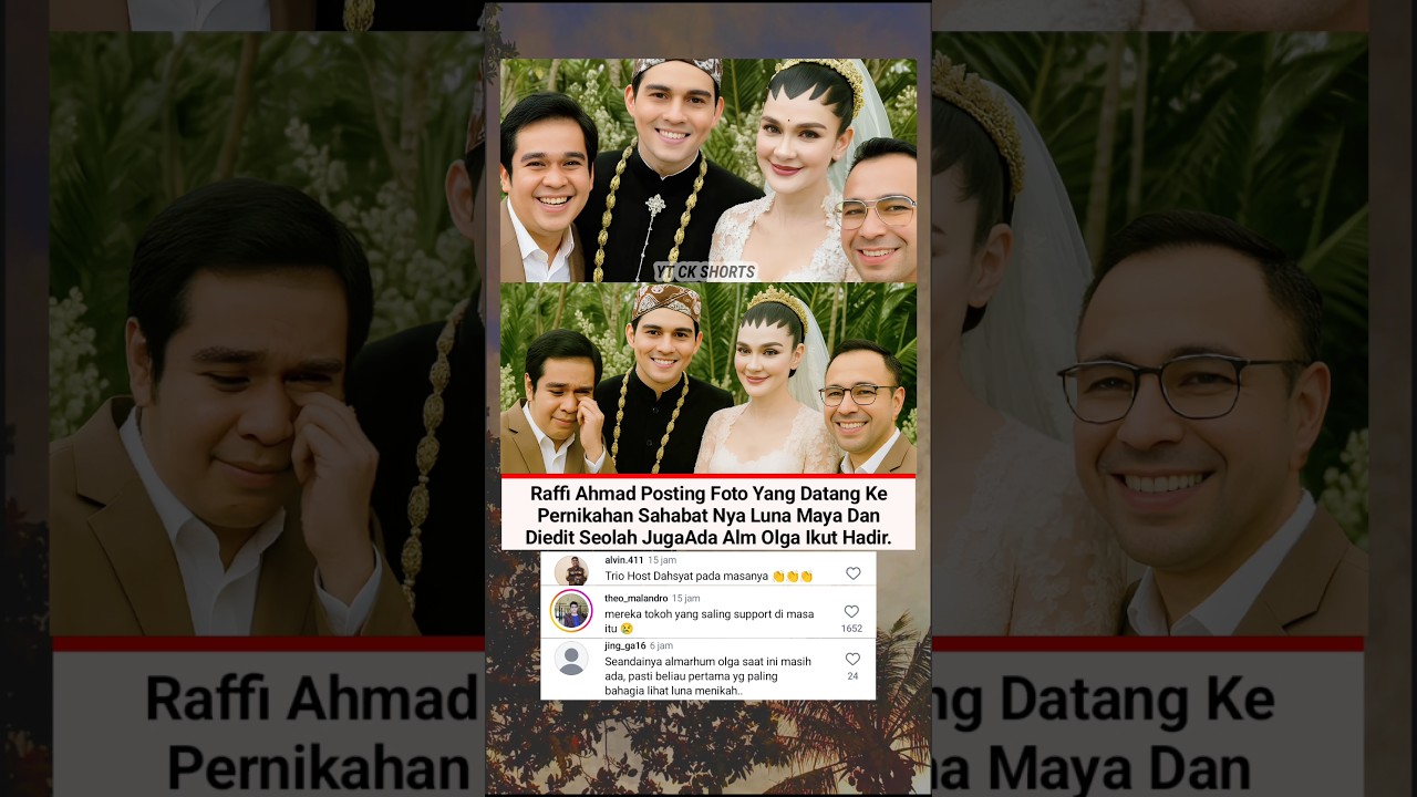Raffi Ahmad Kenang Olga di Pernikahan Luna Maya Lewat Foto Editan 😭
