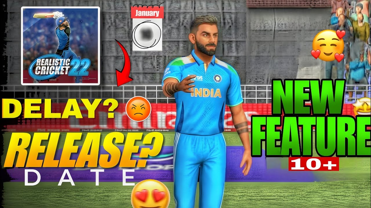 REALISTIC CRICKET 22 NEW FEATURES😱 | CONFIRM RELEASE DATE ☑️
