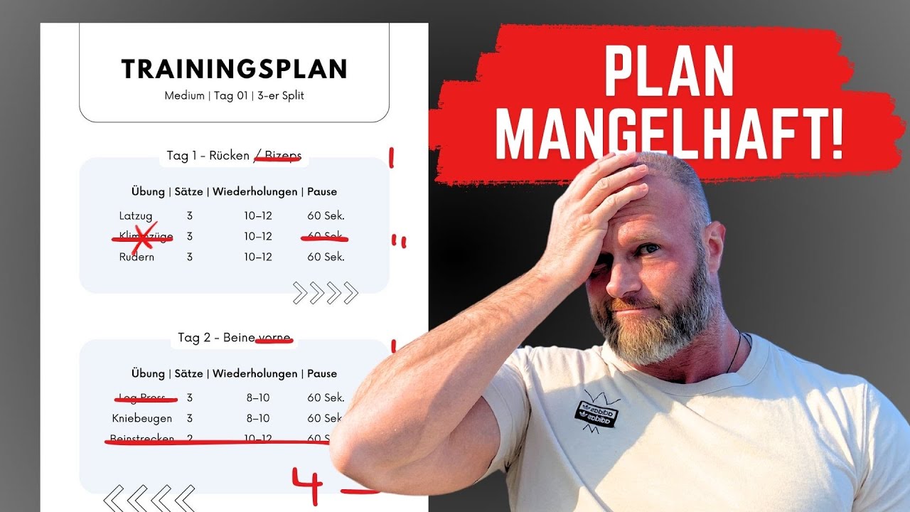 9 FEHLER in DEINEM TRAININGSPLAN!