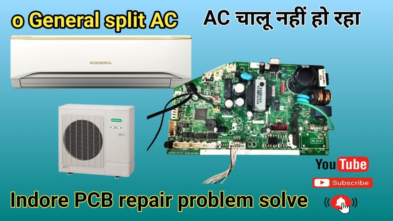 O general split AC on nahin ho raha💯 pcb card repair ‼️2025