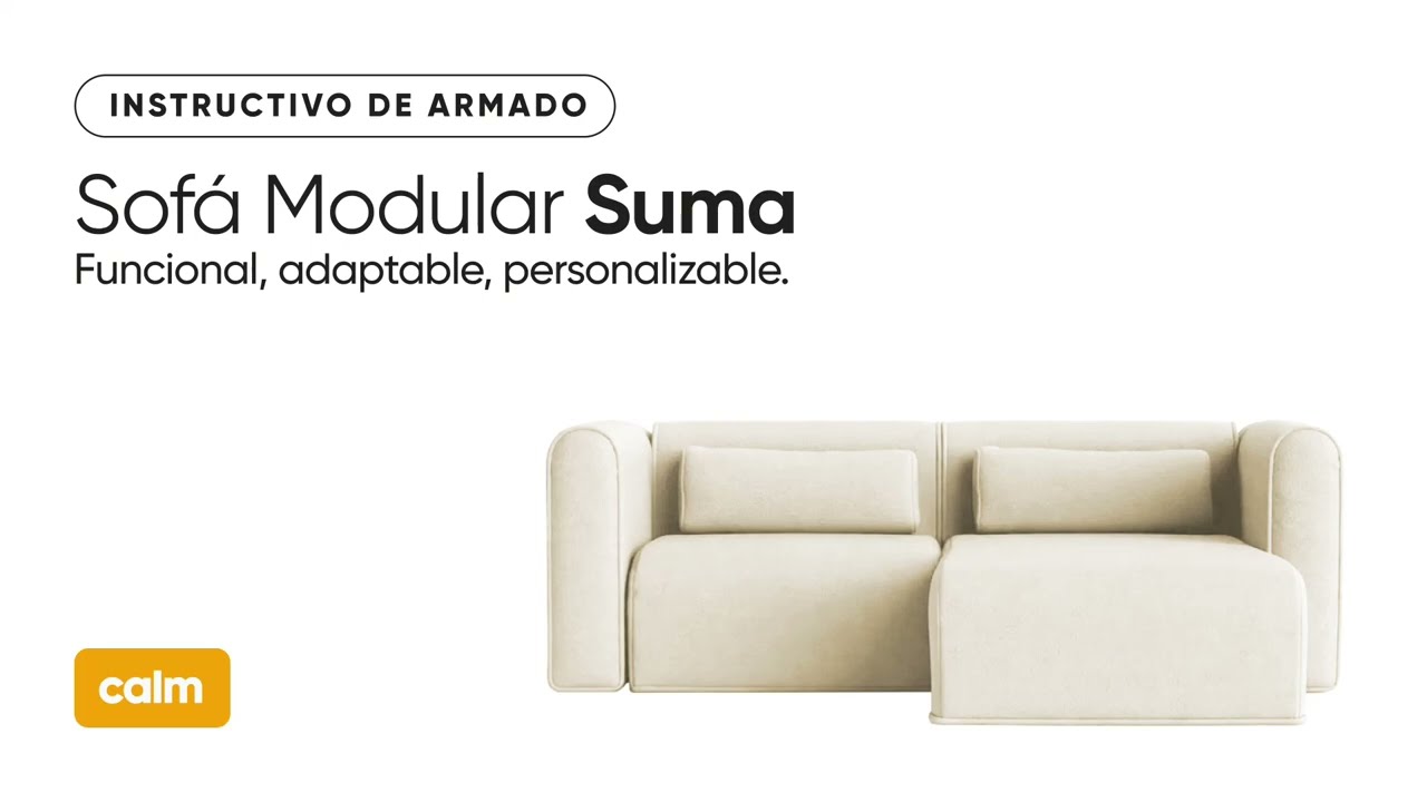 Sof&aacute; Modular Suma | Instructivo de armado