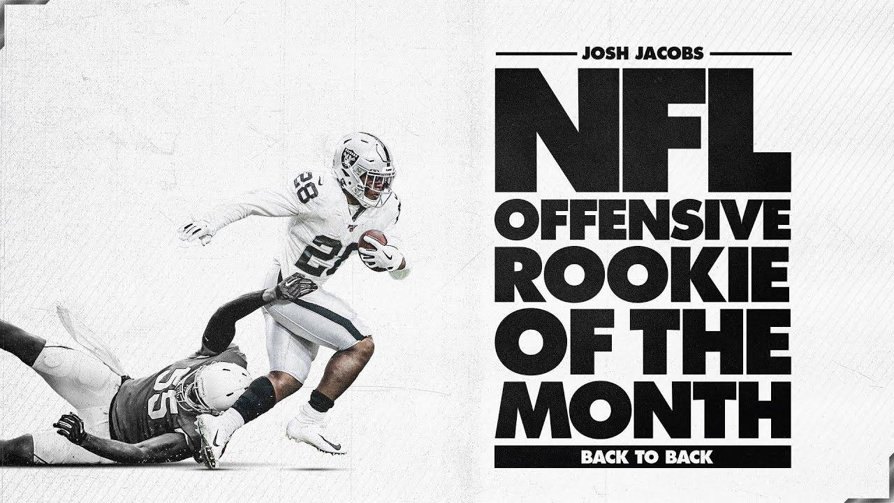 Josh Jacobs Named NFL Offensive Rookie of the Month for November | Raiders