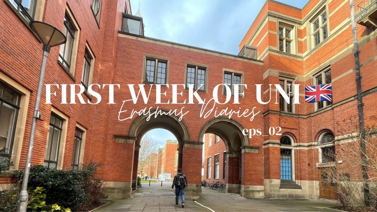 (indo/eng) studying abroad in the UK | Univesity of Birmingham, campus walk around, groceries