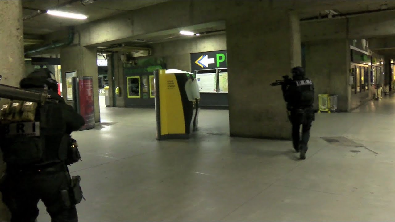 Exercice antiterroriste gare Montparnasse à Paris