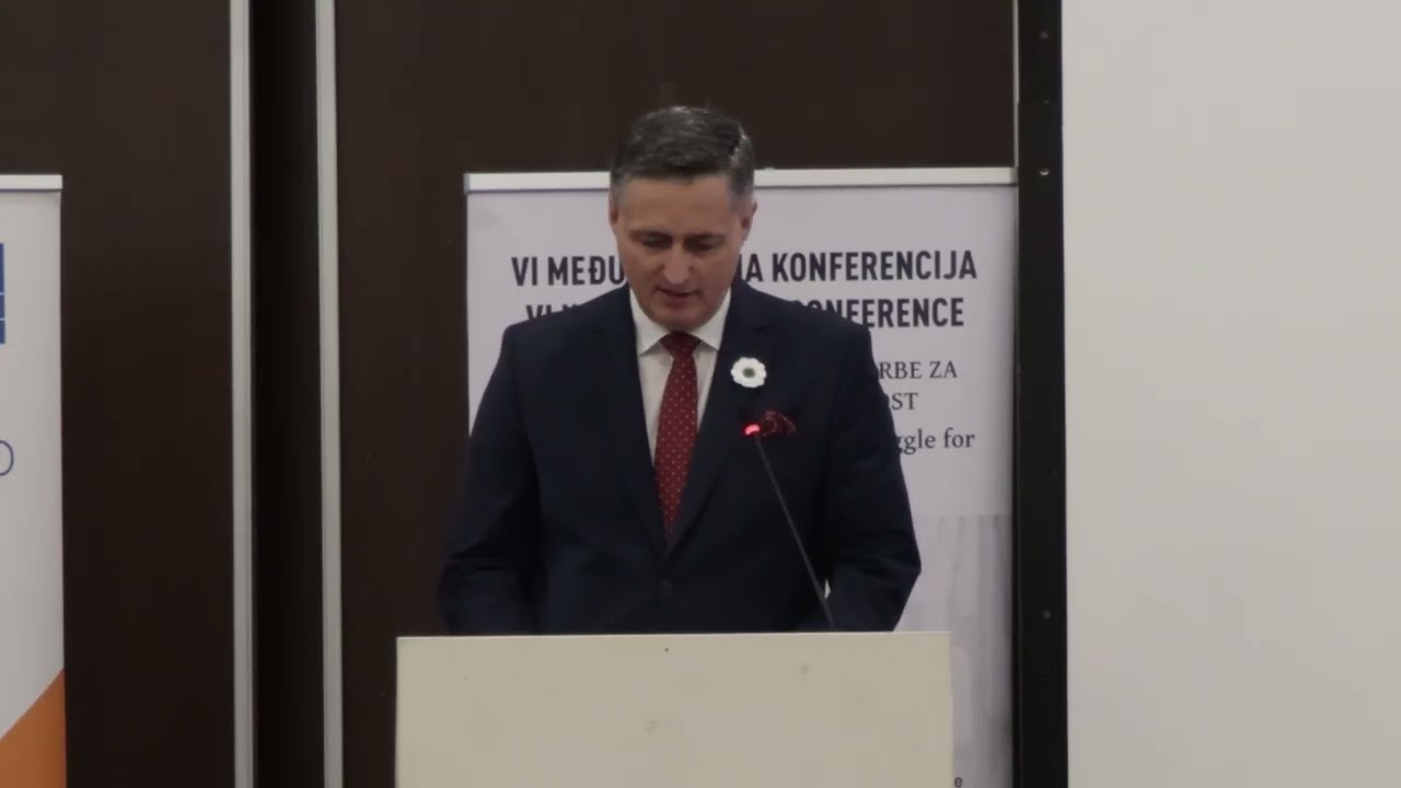 Sarajevo, 26.11.2025. Obraćanje na međunarodnoj konferenciji