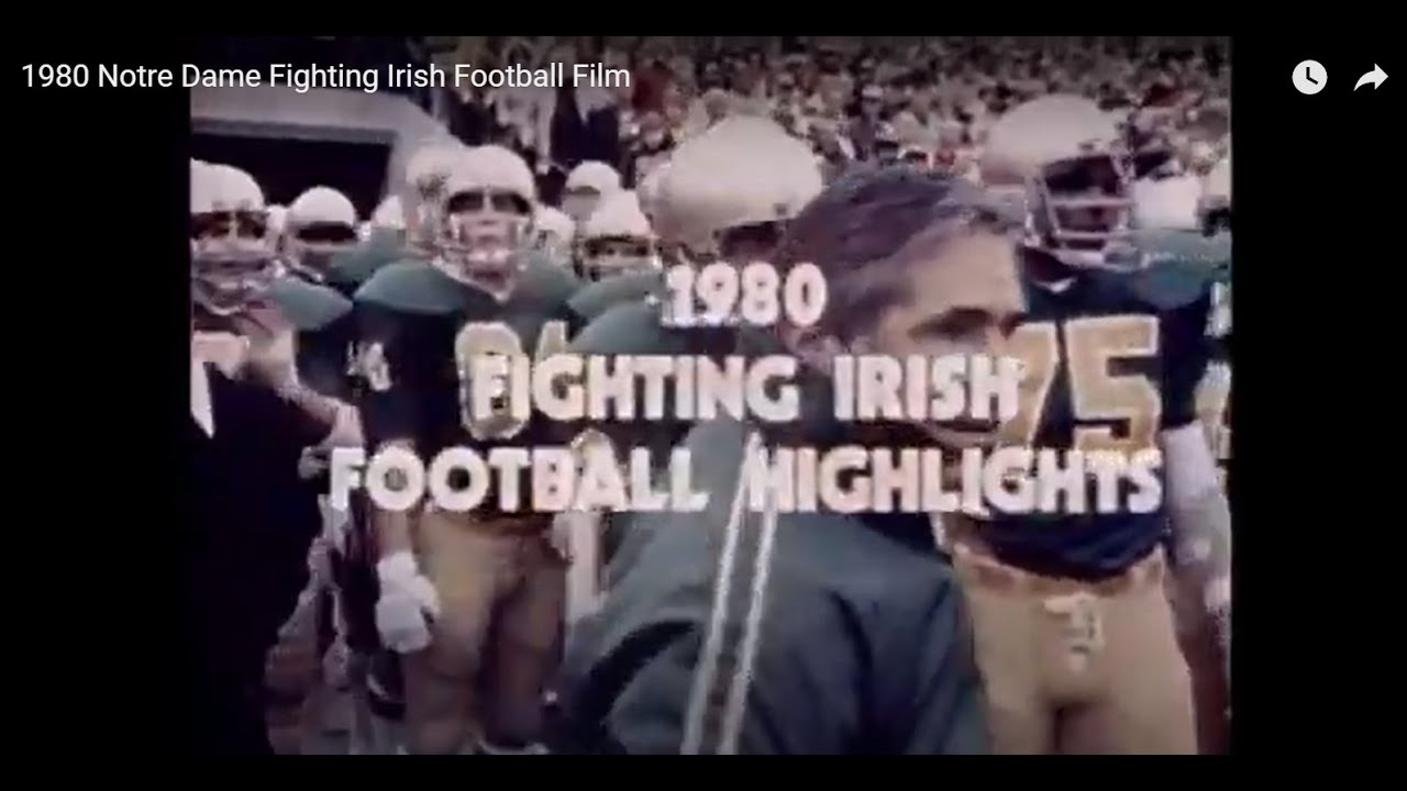 1980 Notre Dame Fighting Irish Football Film