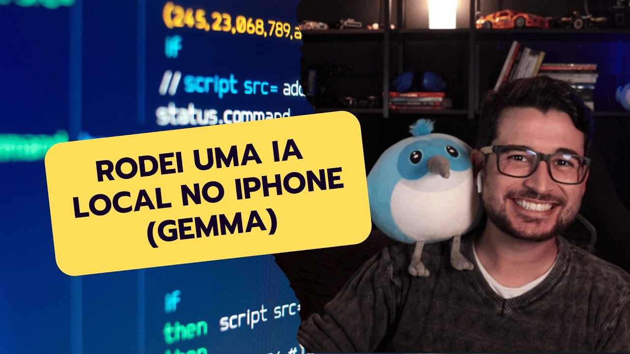 RODANDO IA LOCAL no iPhone com FLUTTER (Gemma/LLaMA) — sem pagar API