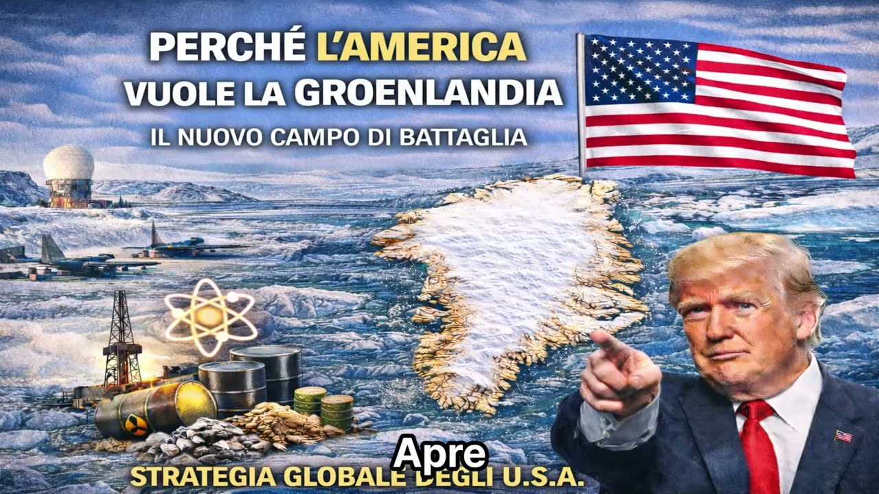 👍Perché gli Stati Uniti puntano sulla Groenlandia— Il centro nascosto del mondo sotto il ghiaccio