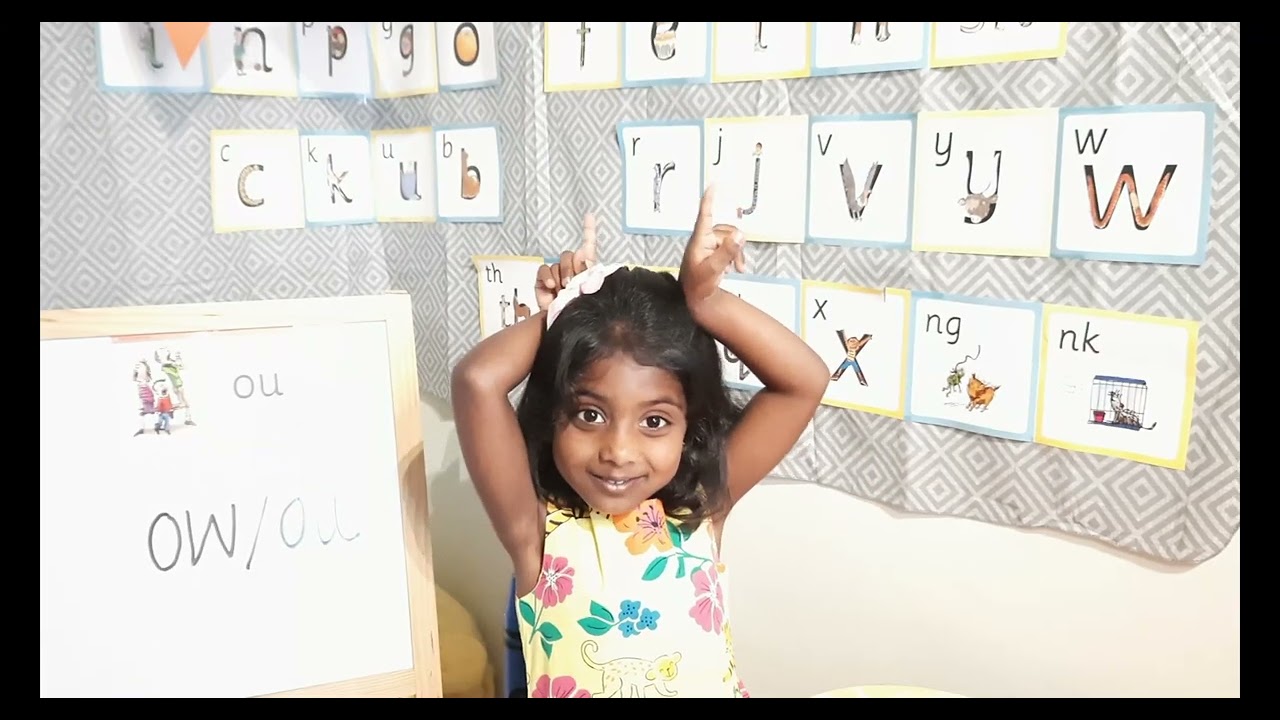 RWI Speed Sounds Set3 | ow - Sound4 | How to Teach Phonic Sounds to Children (3 - 4years)