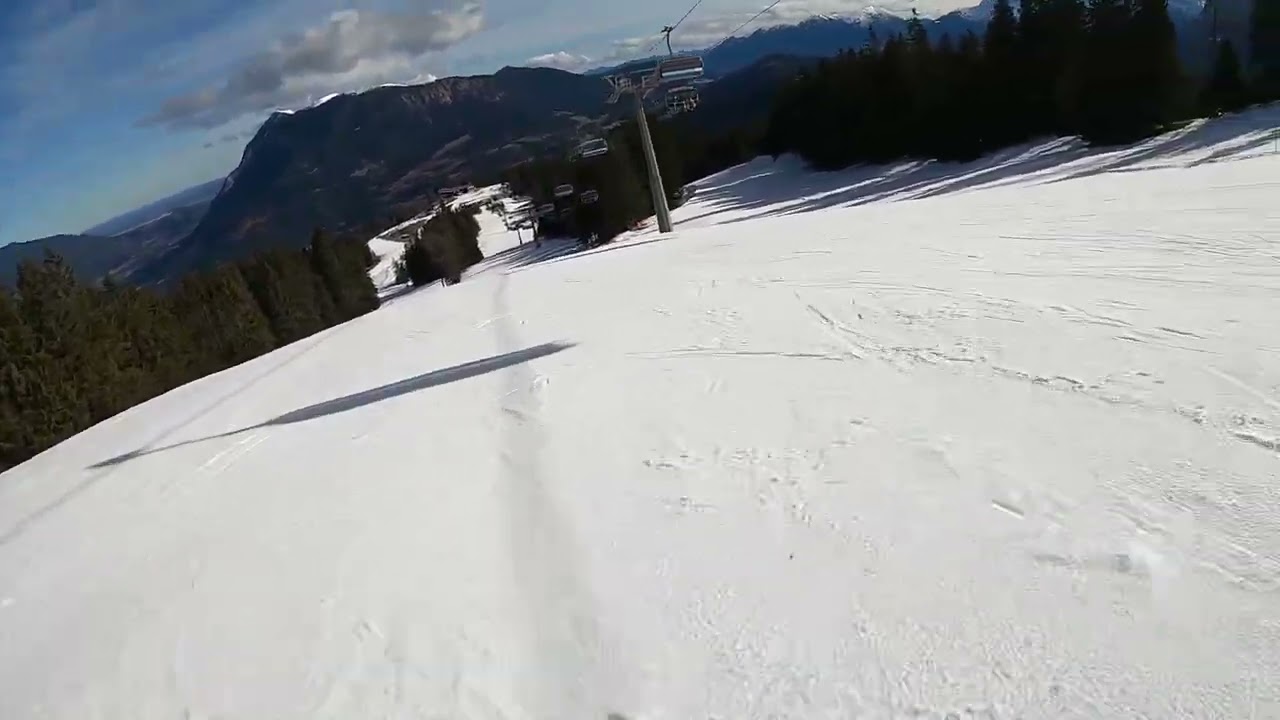 Skiing at Garmisch-Classic Slope 7 Blue (empty slope) 😉