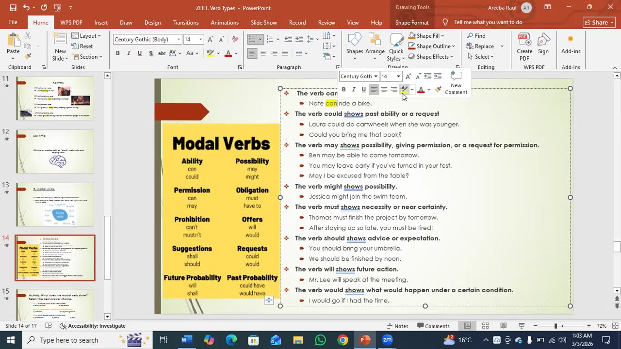 Verb Types II
